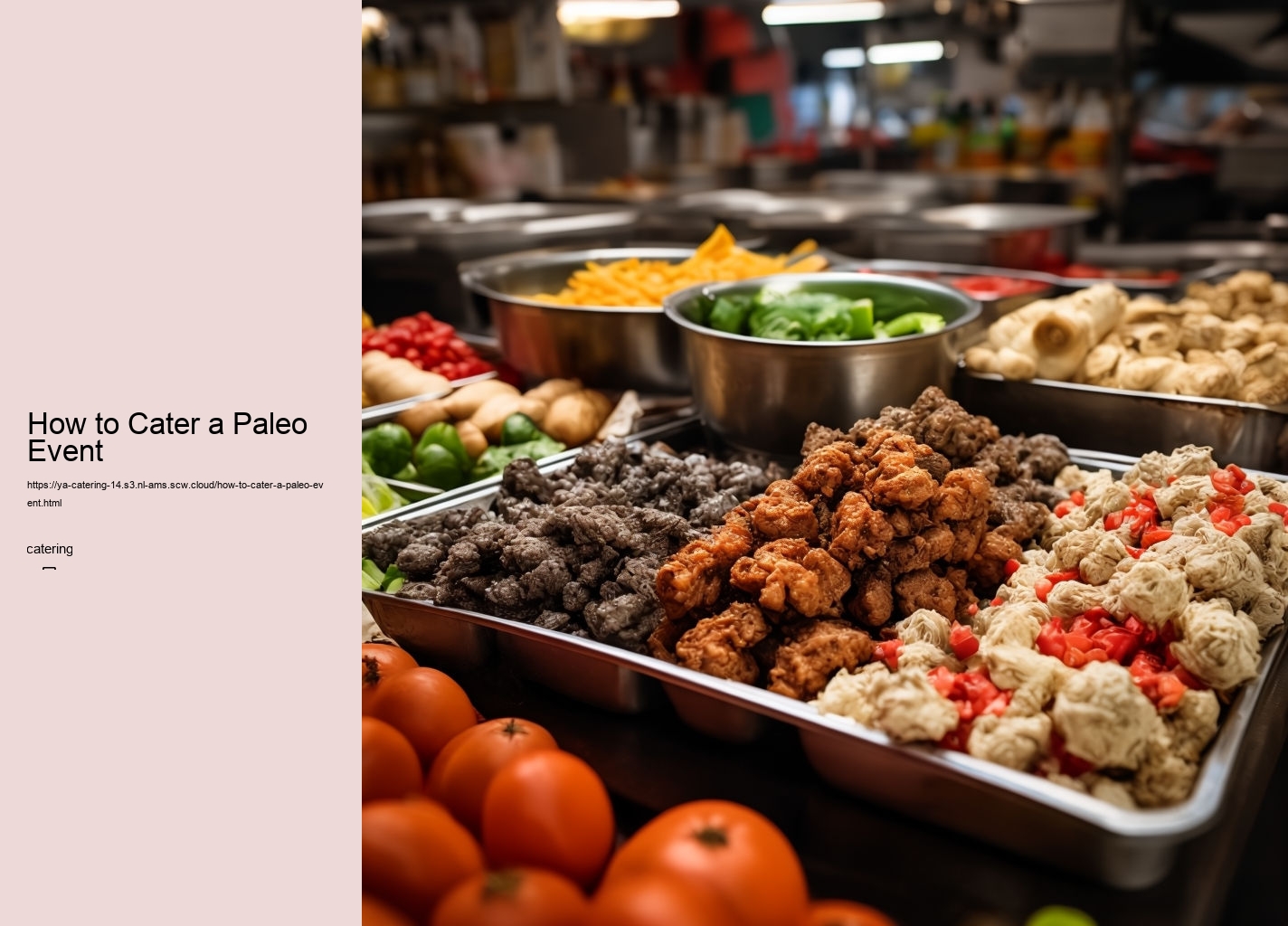 How to Cater a Paleo Event